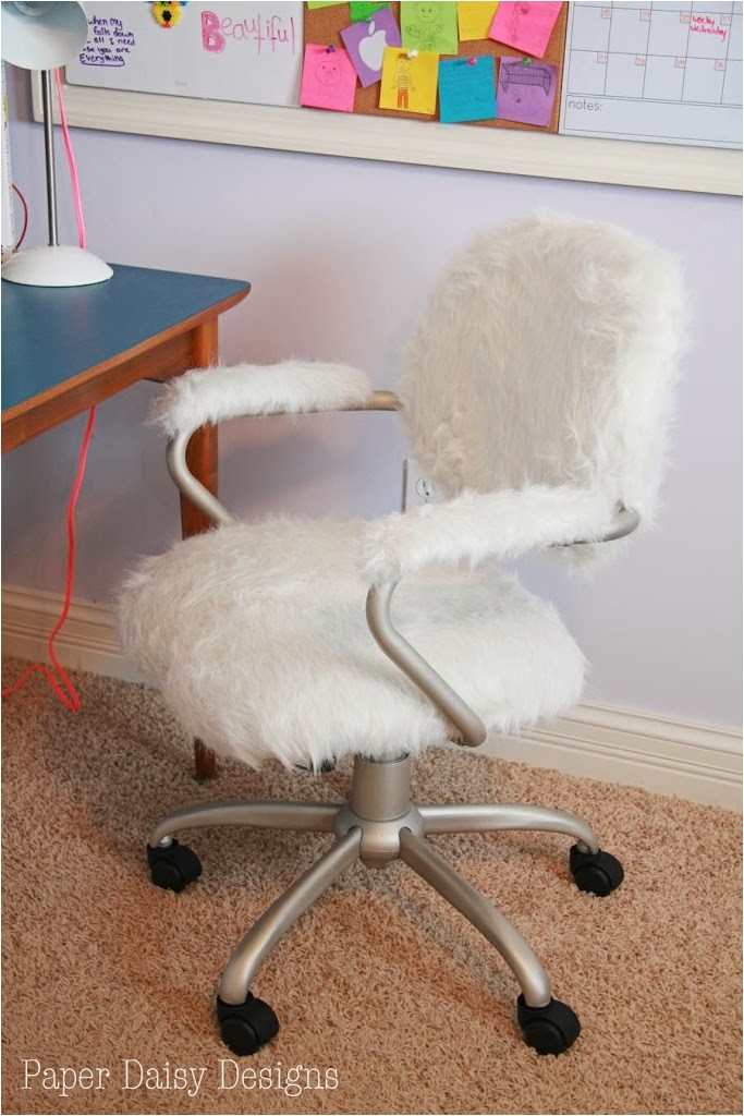 furry desk chair pottery barn hack