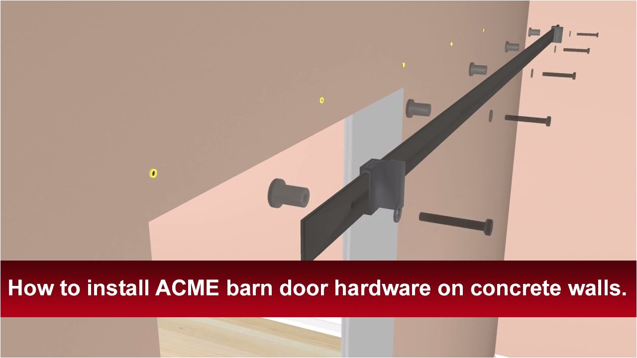 Acme Barn Door Hardware Installation Instructions How to Install Renin 39 S Barn Door Hardware Into Concrete