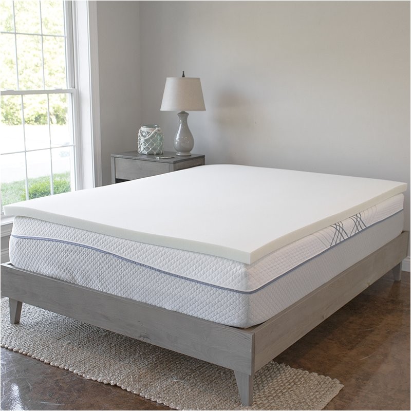 alwyn home visco elastic memory foam mattress topper anew1433