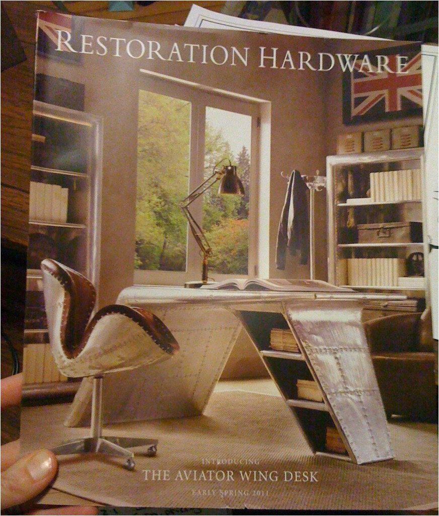 restoration hardwares aviator wing desk what the