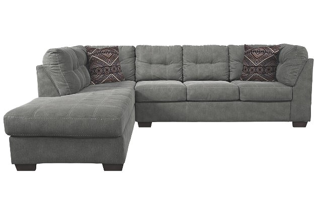 cmpid cse pitkin sectional and pillows by ashley homestore gray