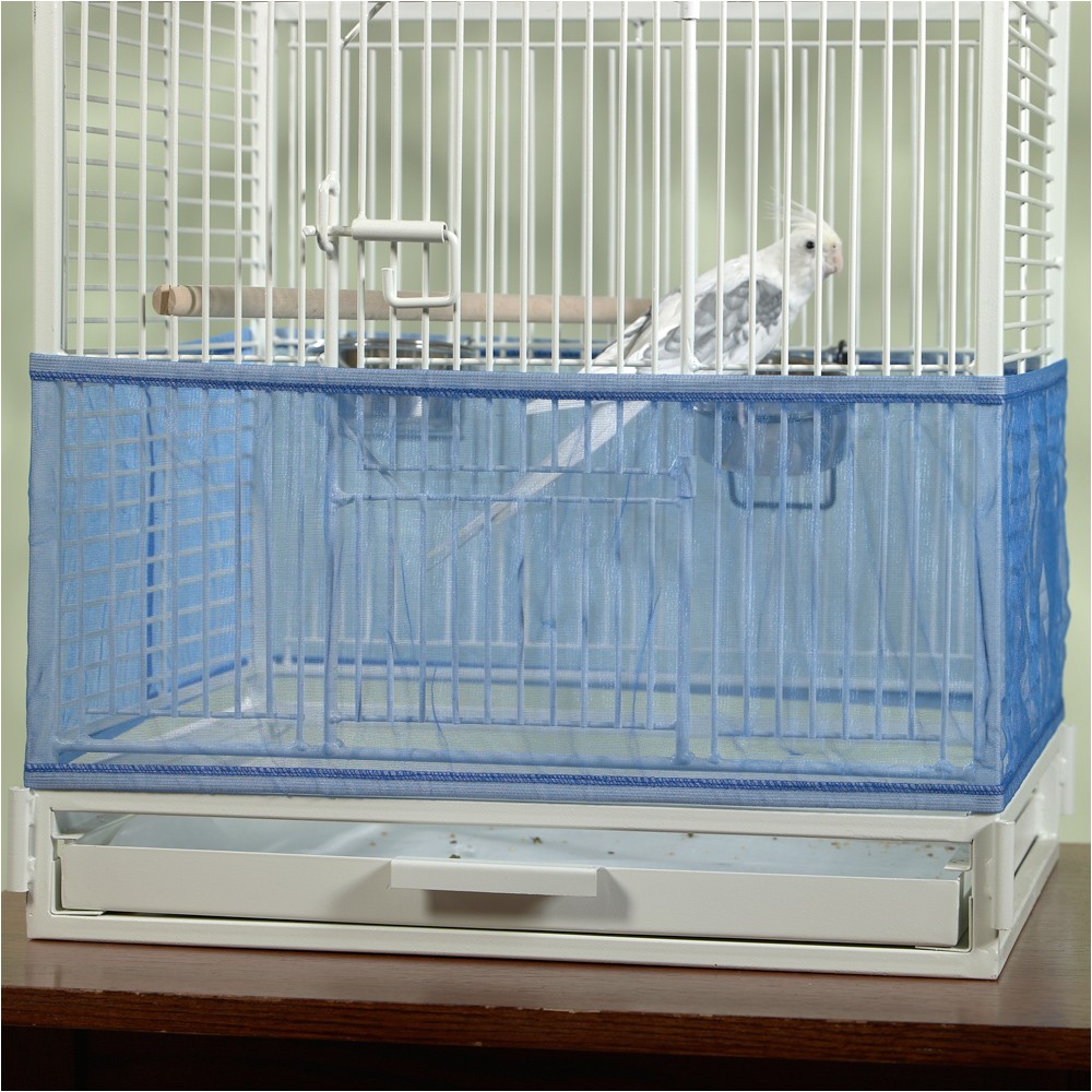 diy bird cage seed guard