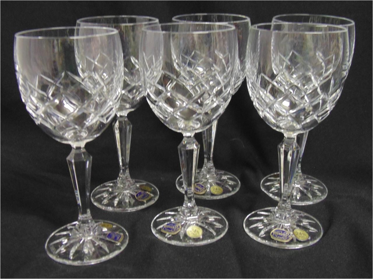 Bohemia crystal wine glasses