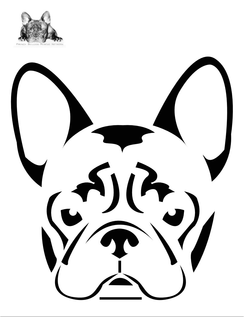 Boston Terrier Pumpkin Stencil AdinaPorter