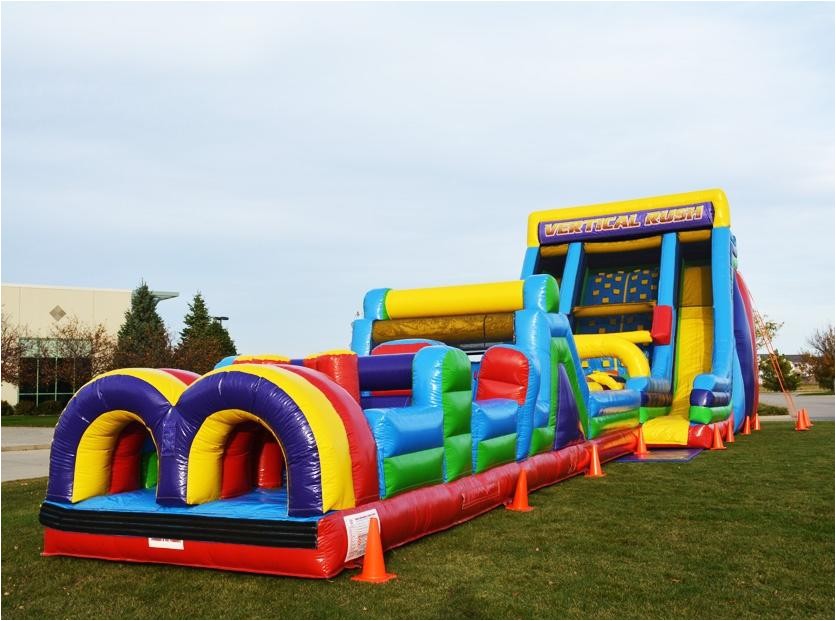 vertical rush 30ft obstacle course combo