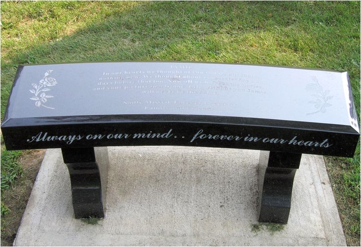 headstones memorial benches mom