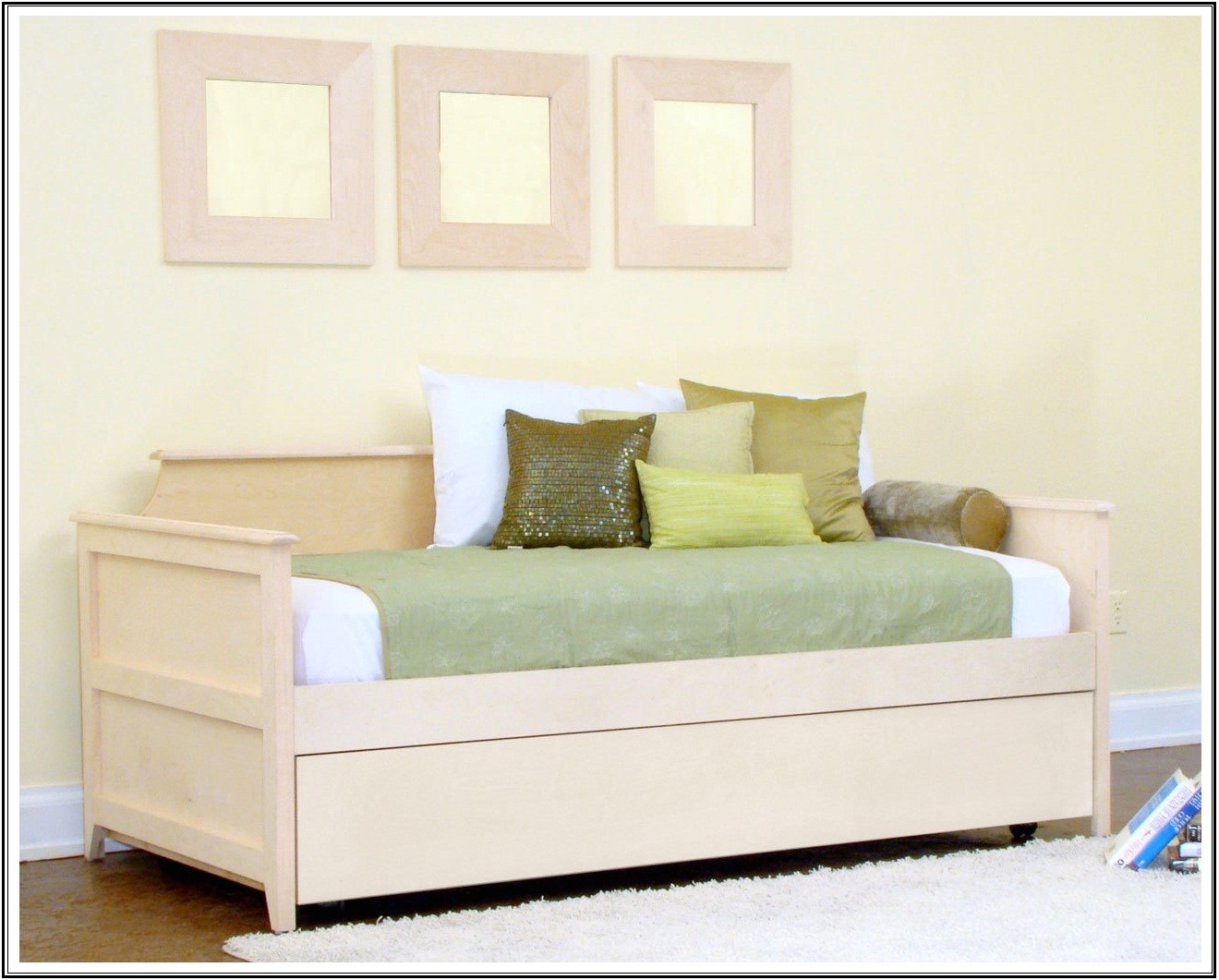 daybed with pop up trundle white