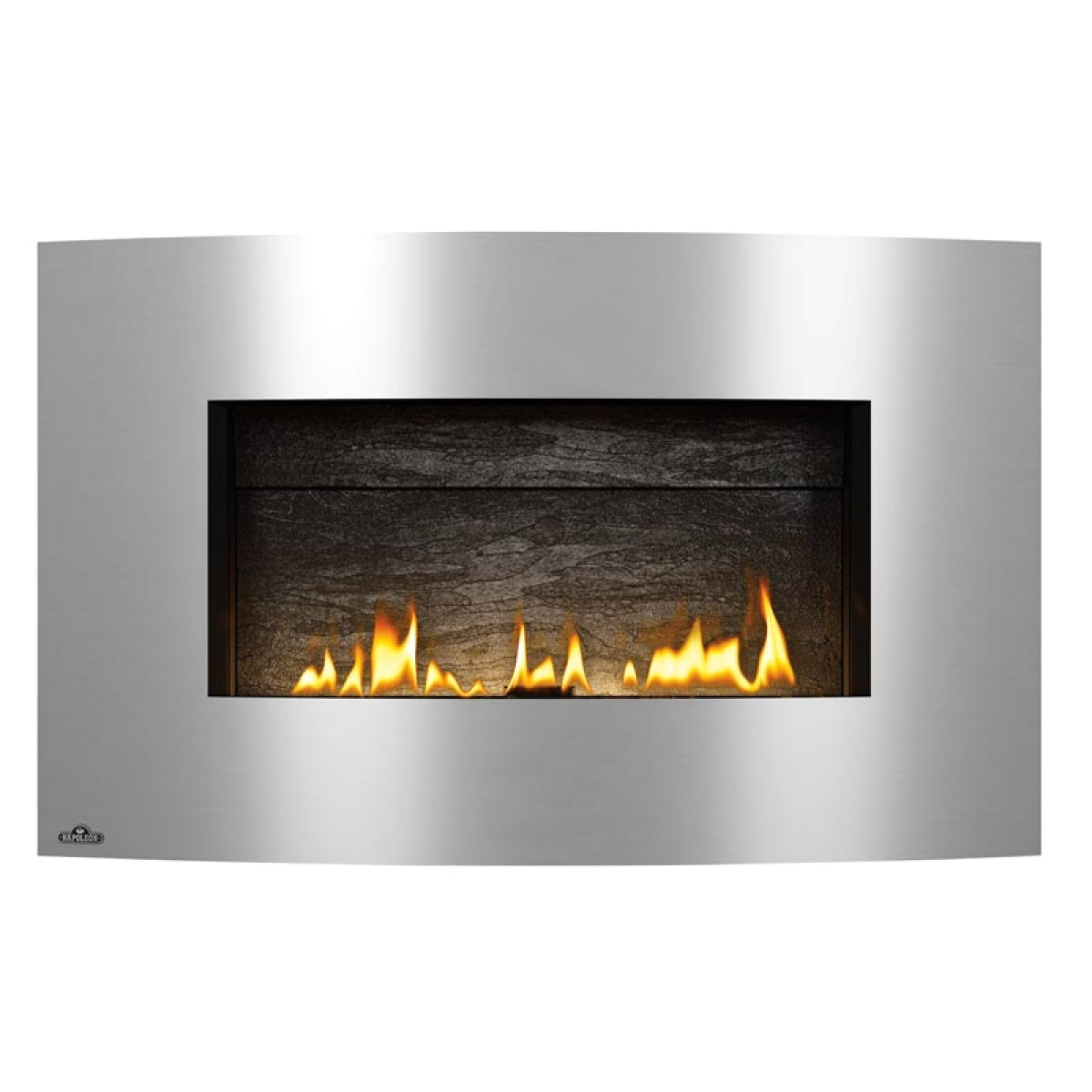 napoleon whvf31n plazmafire vent free natural gas fireplace w slate brick panel