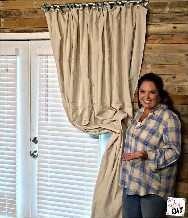 diy drop cloth curtains with a twist