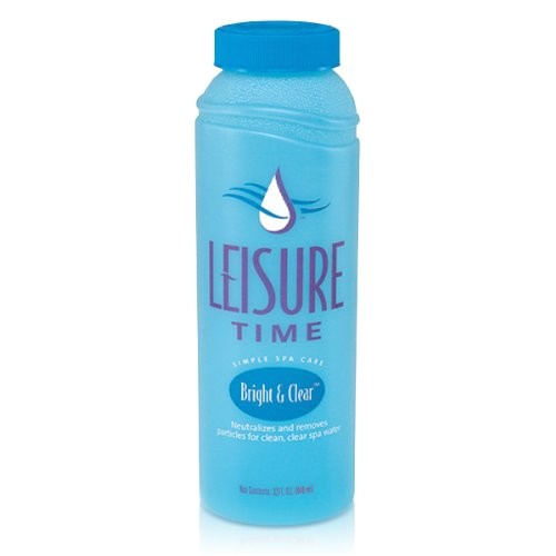 leisure time 1 quart a bright clear for hot tubs and spas 2 x 32 oz bottles 64 oz total