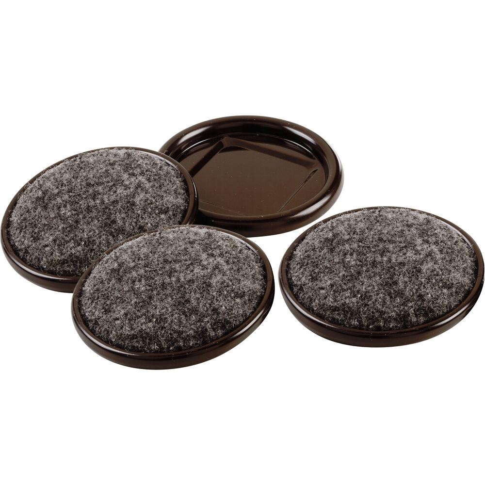 metal furniture cups with carpet base 4 per pack