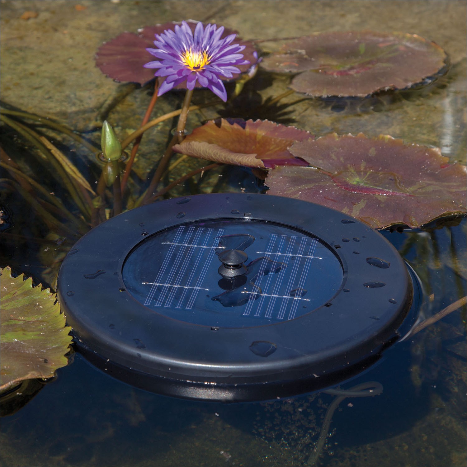 solar floating pond aerator