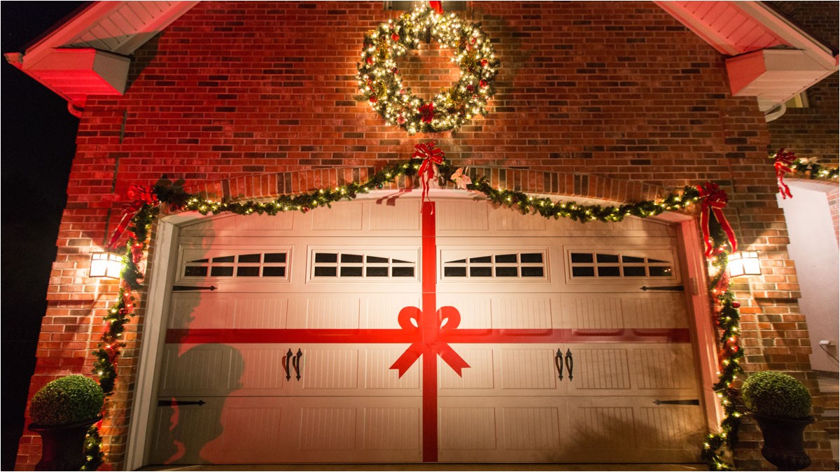 Garage Door Christmas Wrap | AdinaPorter