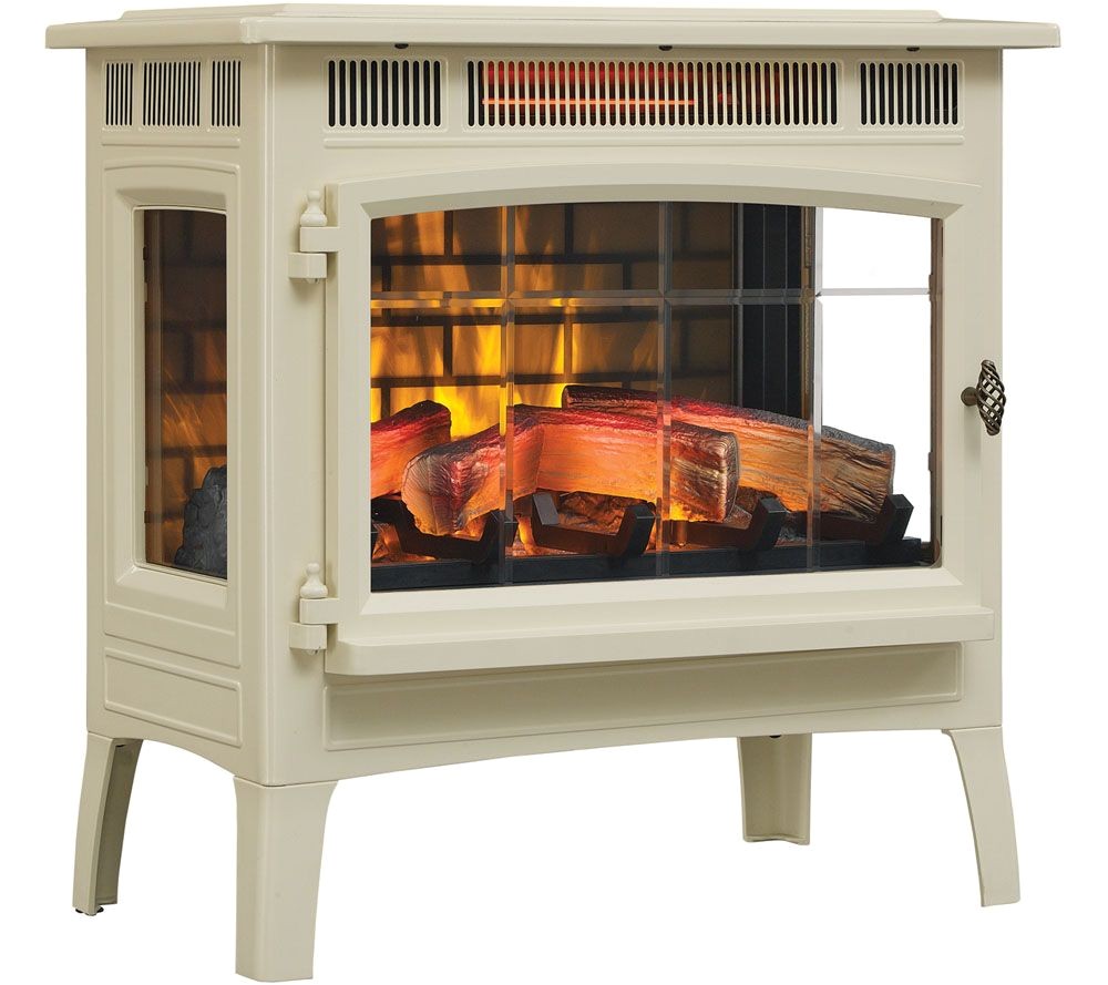 duraflame infrared quartz stove heater with 3d flame effect remote page 1 qvc com