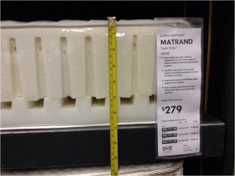 ikea matrand memory foam and latex mattress review