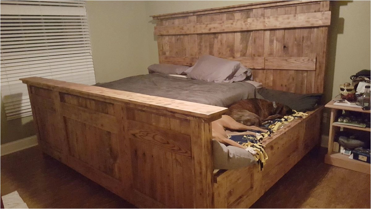 king bed with doggie insert