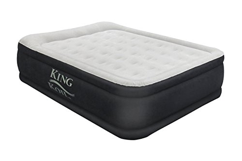 king koil queen size luxury raised air mattress best inflatable airbed with builtin pump elevated raised air ap b06xwg7h3s