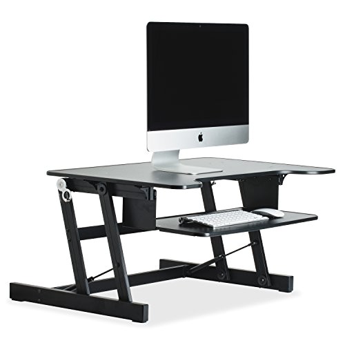 Lorell Sit-to-stand Monitor Riser Black Lorell Sit to Stand Monitor Riser Black Import It All