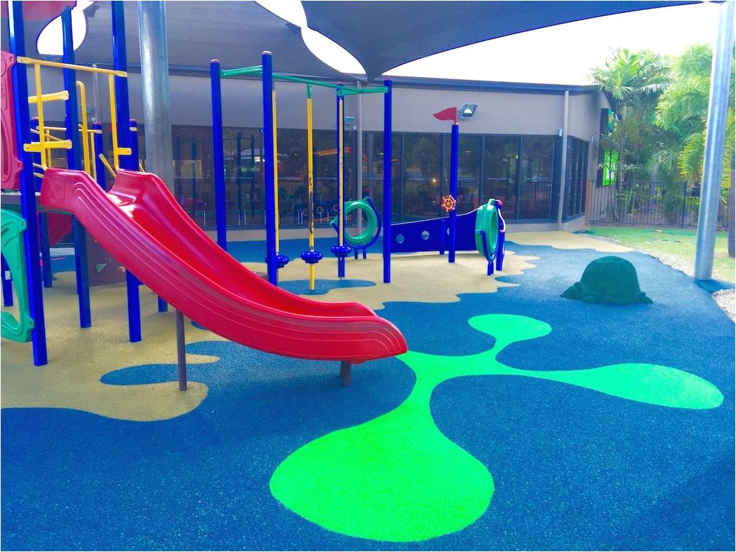 poured rubber outdoor playground flooring