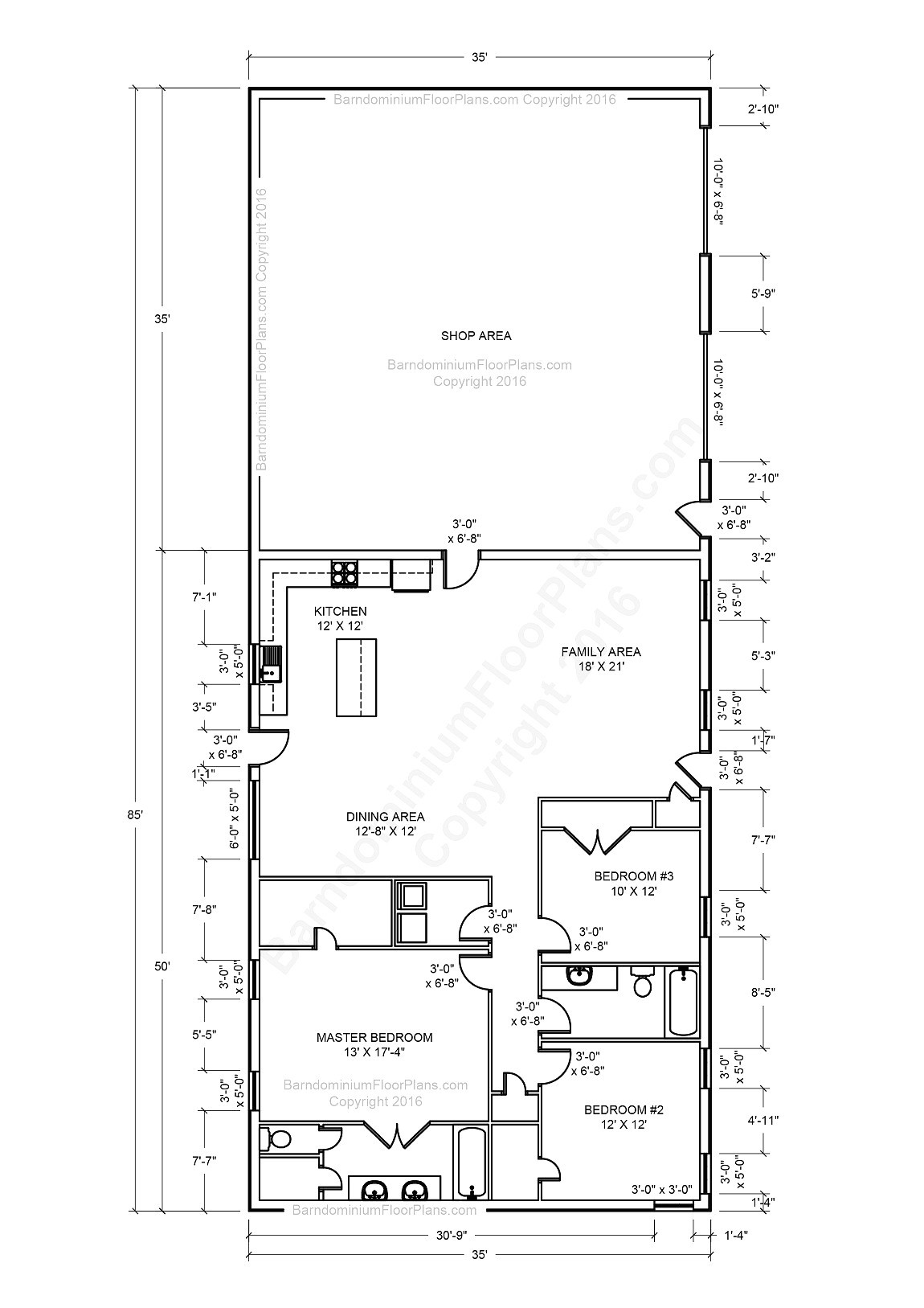 Steel Barn Floor Plans Floorplans click