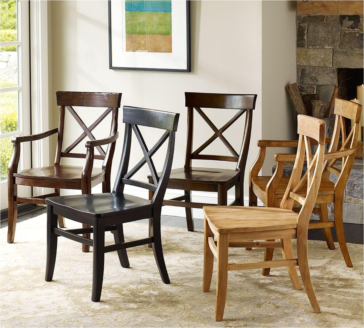 Деревянные стулья для кухни в стиле Модерн