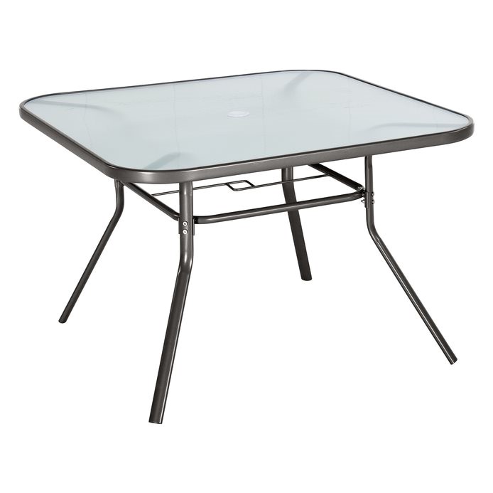 garden treasures ashville square glass top dining table g2393415