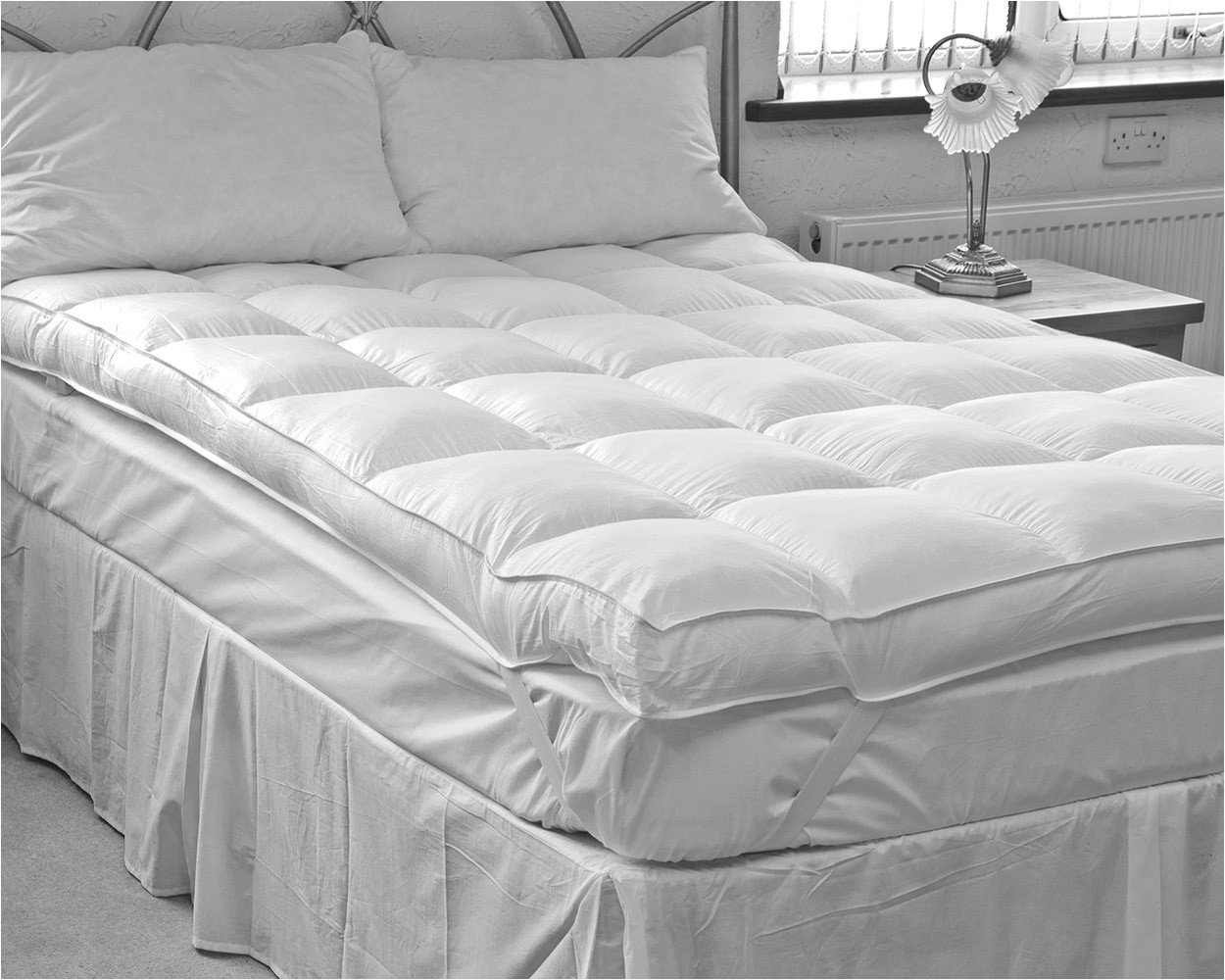 plush down alternative mattress topper 4 inch