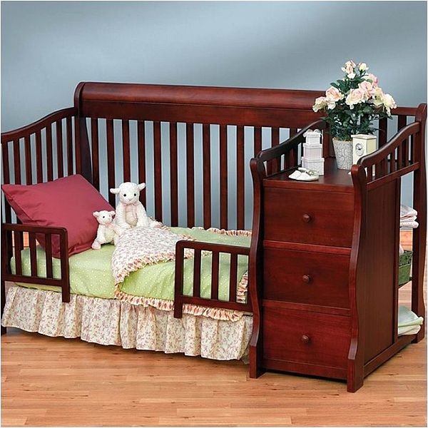 sorelle tuscany 4 in 1 convertible crib and changer combo