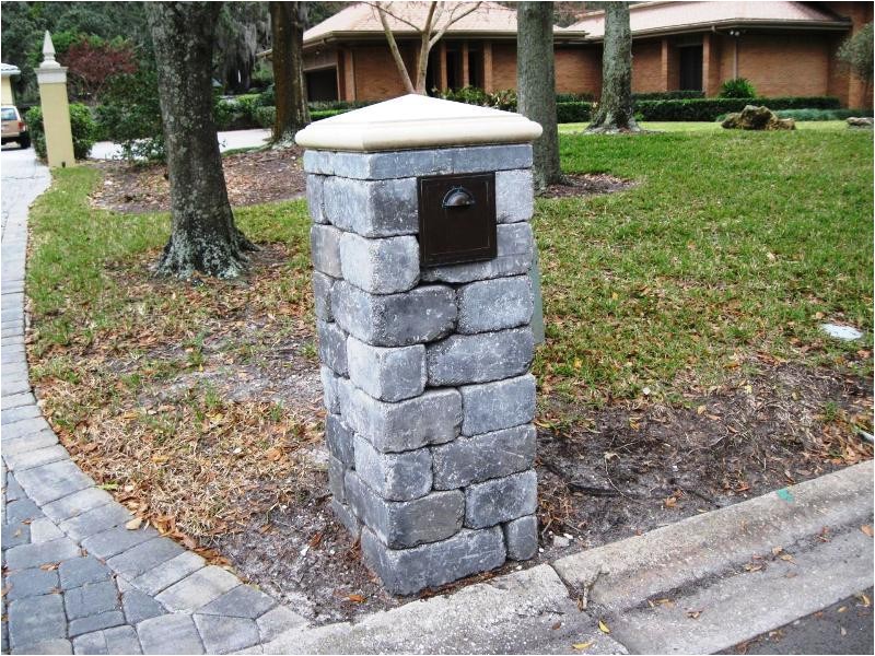 stone mailbox