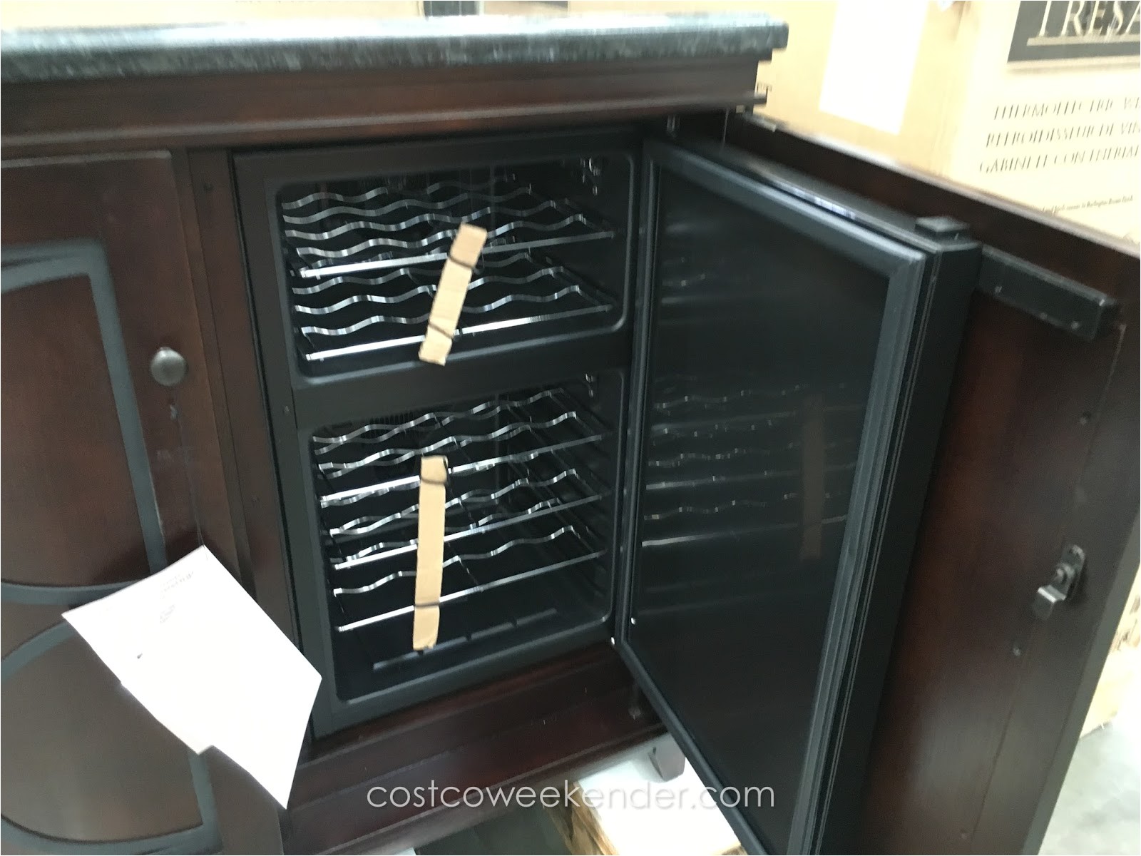 tresant thermoelectric wine cooler and cabinet costco 466797