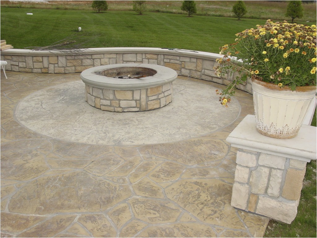how to build a pit on concrete patio