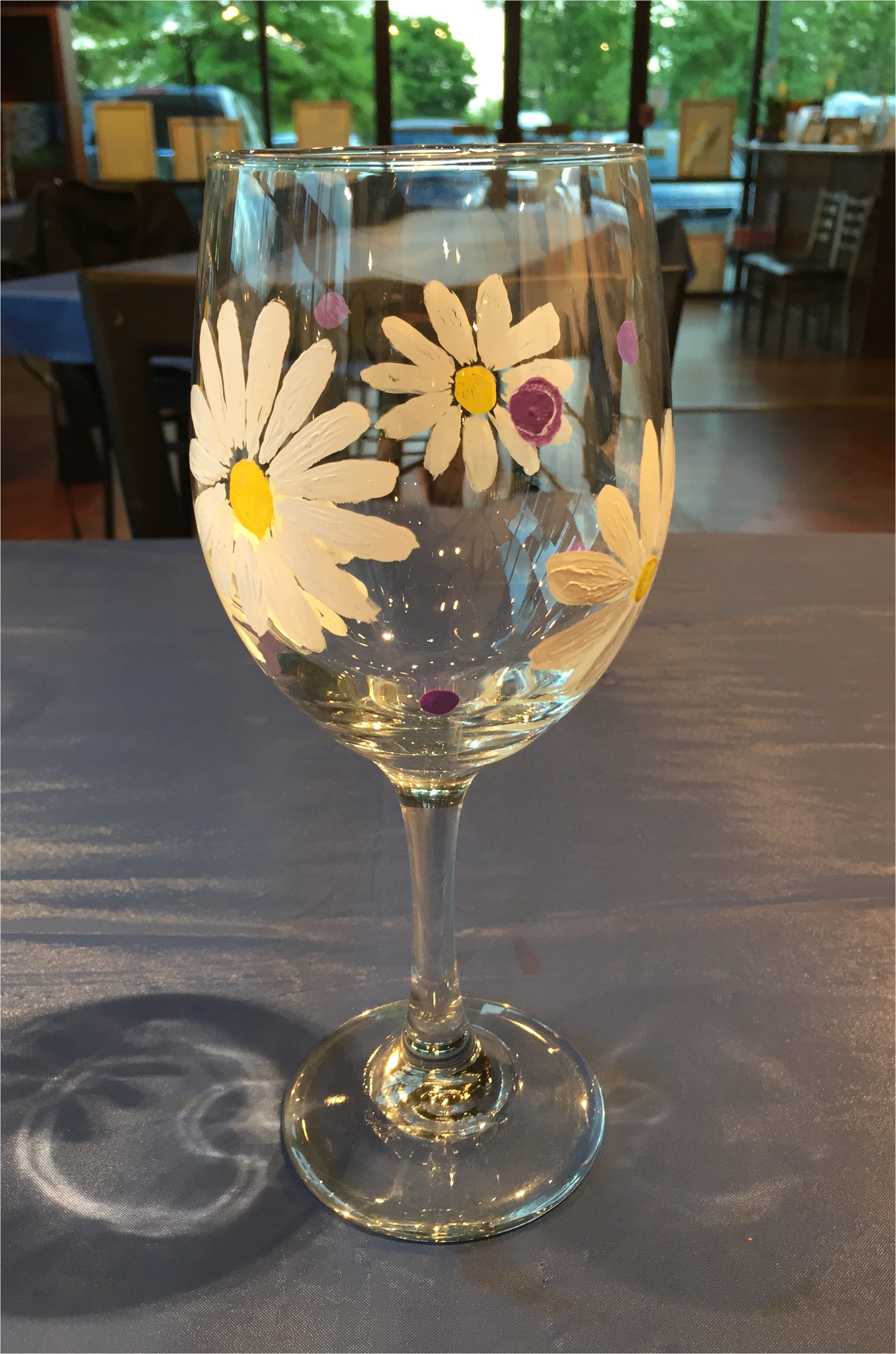 wine glass painting paint 2 glasses