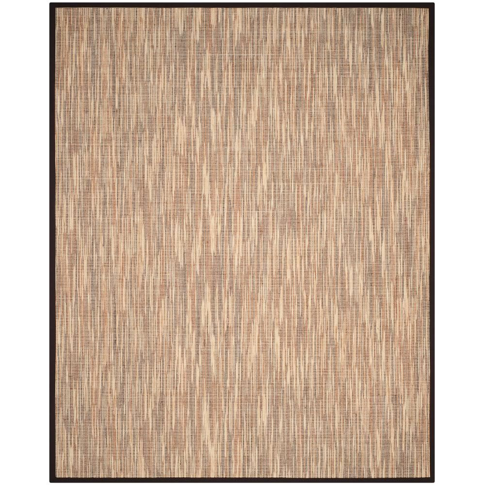 natural fiber assorted brown 8 ft x 10 ft area rug