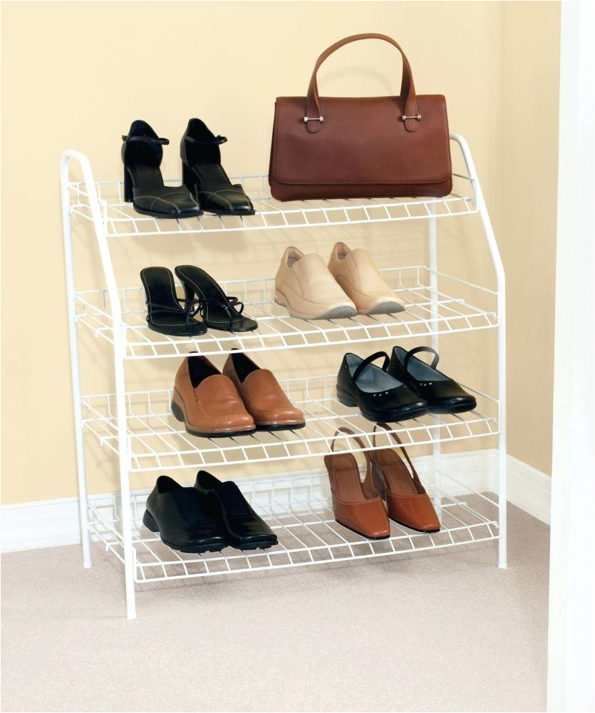 rubbermaid shoe rack reach in closet