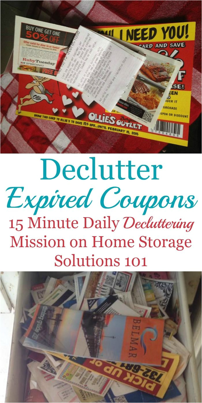 how to declutter expired coupons from around your home plus tips for how to