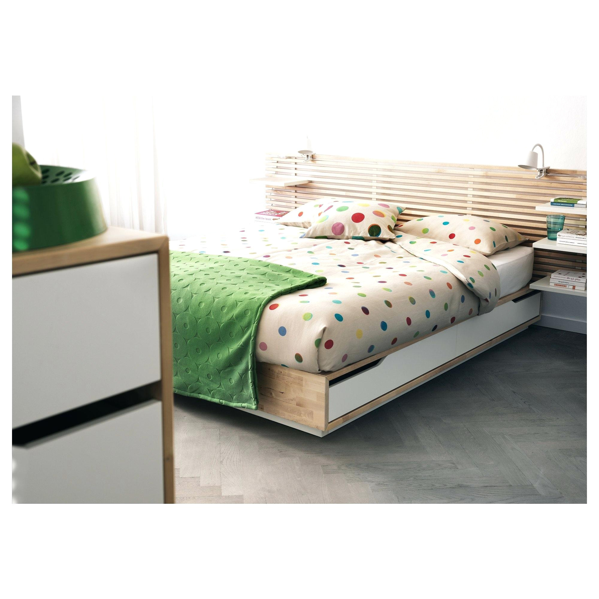 mandal ikea used bed frame with storage birch white bett mandal bett full double review testiera usata