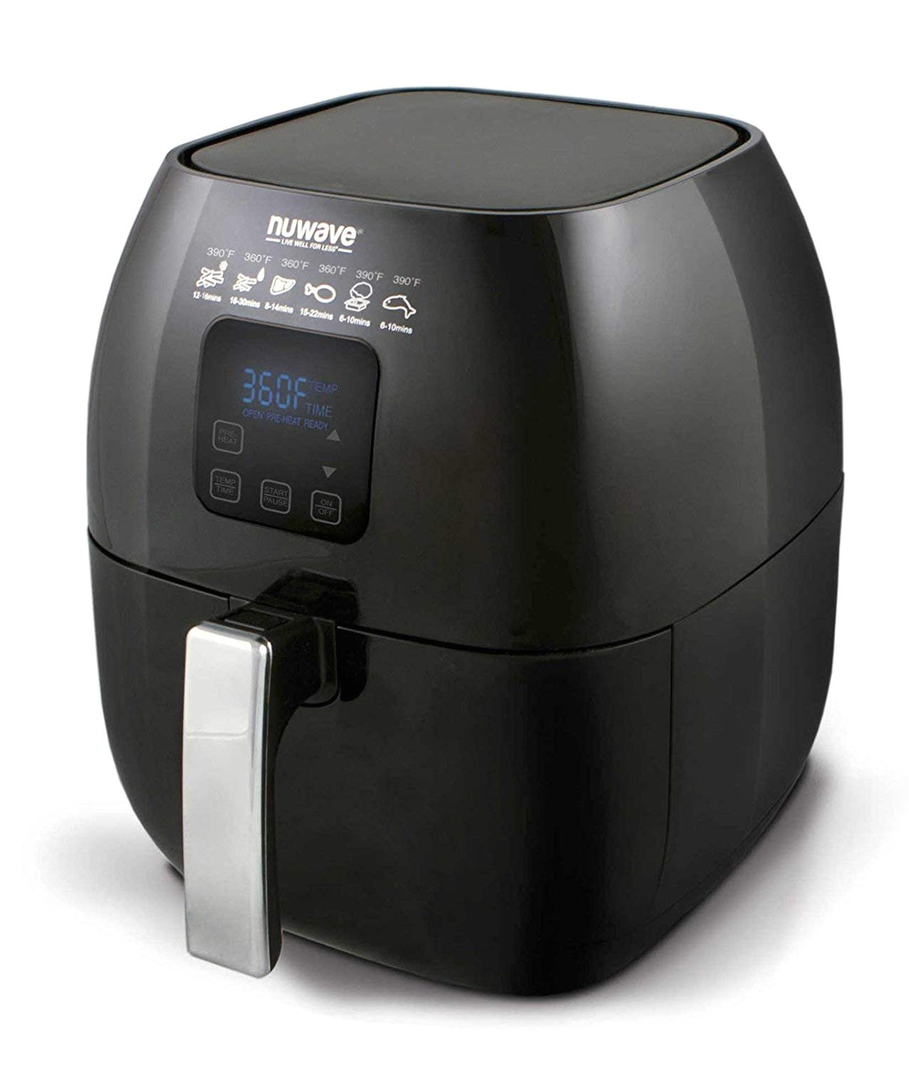 amazon com nuwave versatile brio air fryer with one touch digital controls kitchen dining