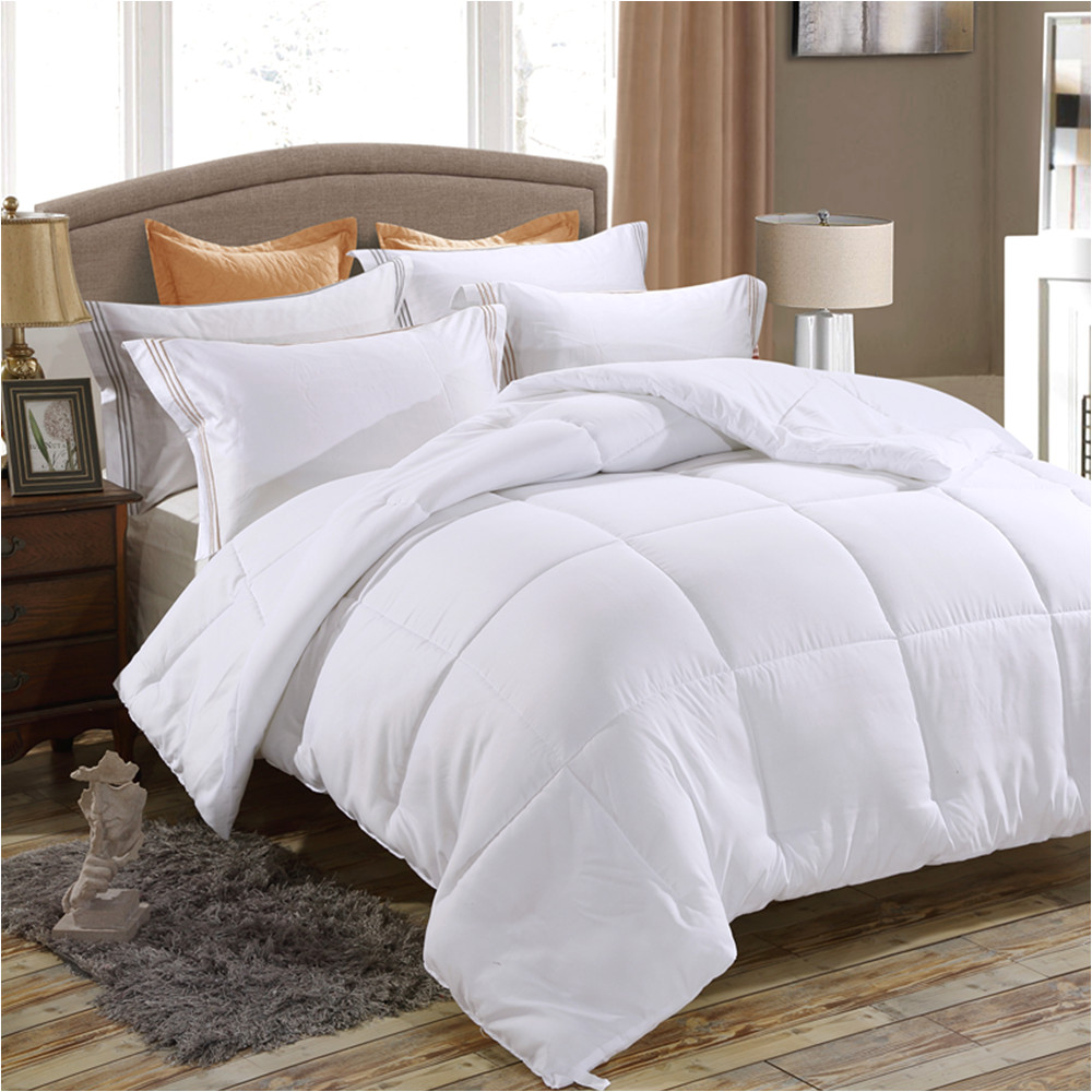 down alternative comforter duvet insert medium weight for all season fluffy warm soft hypoallergenic