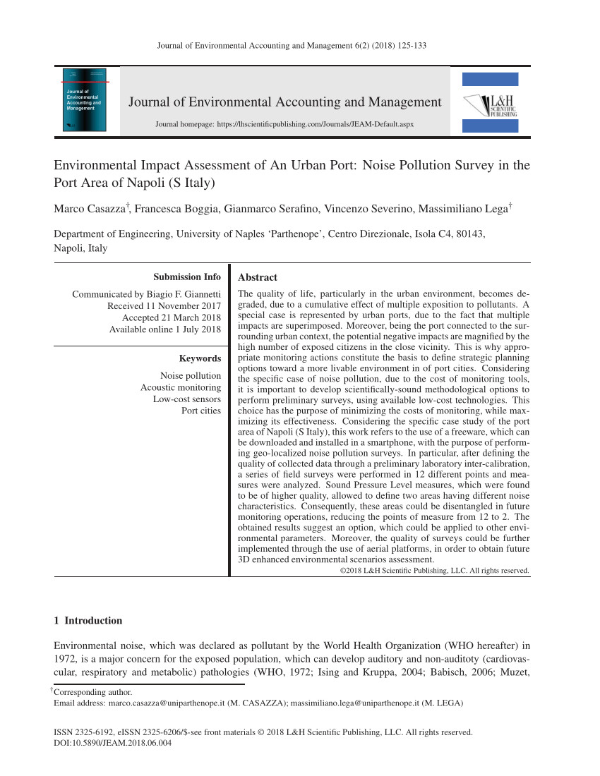 pdf assessment of ambient air quality in the port of naples