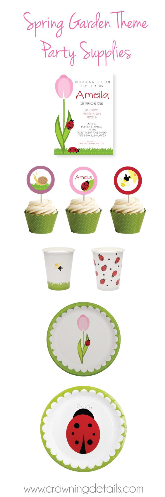 ladybug party supplies for your spring garden theme shop this collection in our online store