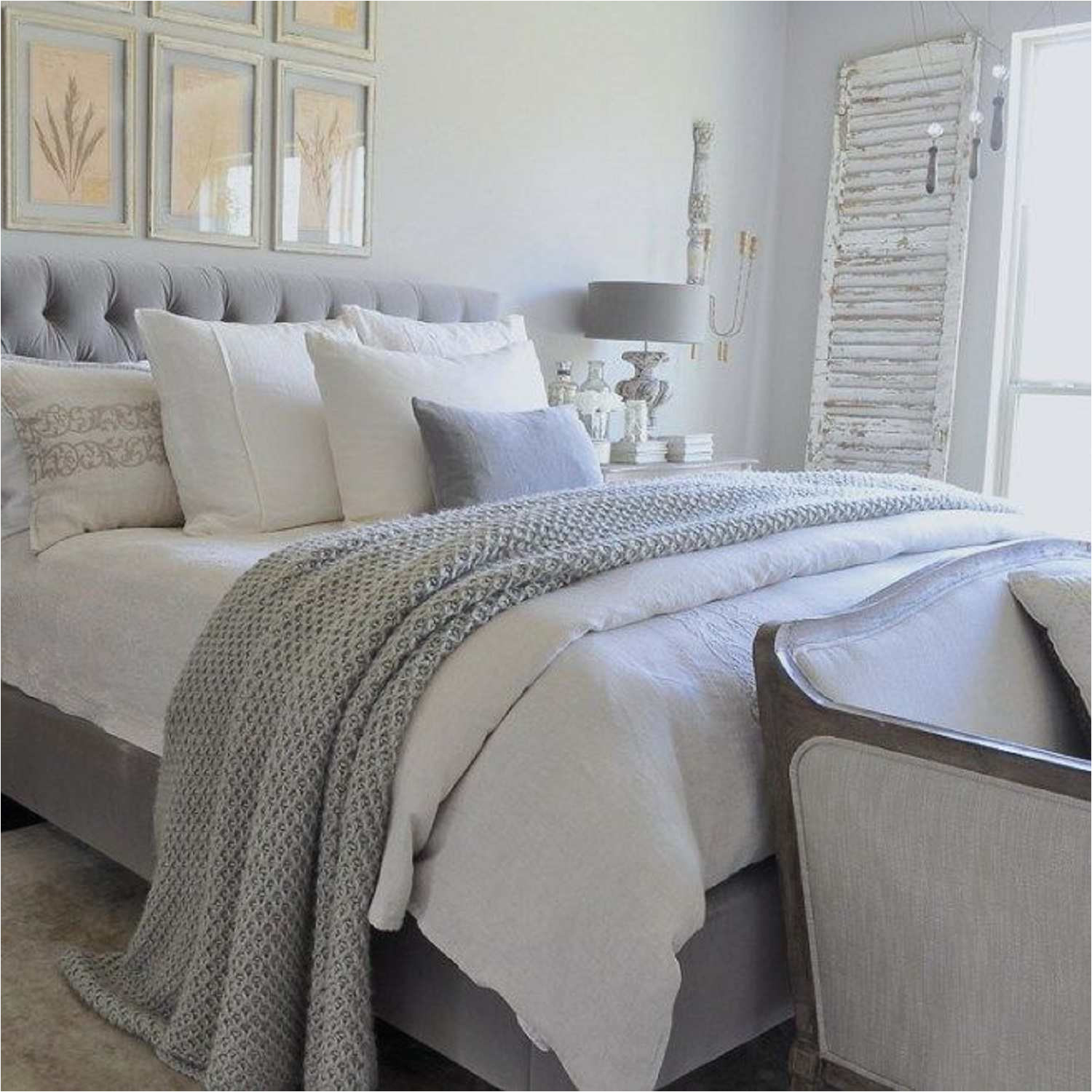 What Color Furniture Goes With A Grey Headboard Small Master Bedroom 