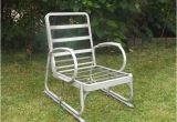 1940 S Metal Lawn Chairs Vintage 1940 39 S Aluminum Glider Lawn Chair Seat Furniture