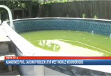 Above Ground Pools Mobile Al Abandoned Pool Causing Problems for West Mobile