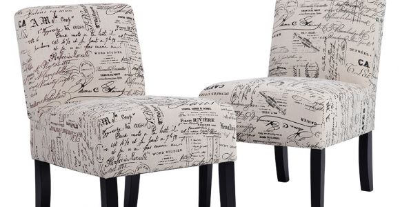 Accent Chairs Under 100 Walmart Accent Chair sofa Club Side Upholstered Letter Print Fabric Armless