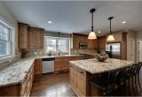 Alaska White Granite with Oak Cabinets Alaska White Granite Counters Alder Cabinets Drawers for