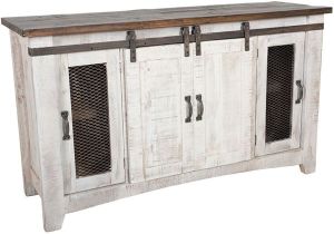 American Furniture Warehouse Pueblo Tv Stand ifd360stand 60 Puebla Barn Door Tv Stand by Artisan Home