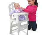 Baby Doll High Chair Walmart Melissa and Doug Wooden Doll High Chair Hayneedle