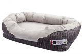 Barksbar Medium Gray orthopedic Dog Bed Barksbar Gray orthopedic Dog Bed Snuggly Sleeper