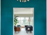 Benjamin Moore Galapagos Turquoise Galapagos Turquoise Walls and Ikat Rug Interiors by Color