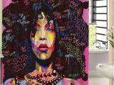 Black Girl Magic Shower Curtain Afro Black Girl Magic Shower Curtain 2